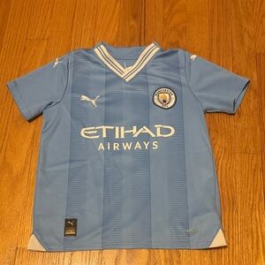 Haaland Manchester City Jersey Home Version Youth